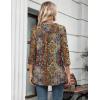 Zeagoo Womens 3/4 Length Sleeve Tops V Neck Tunic Casual Dressy Blouse Floral Printed Shirts(Boho Multicolor)
