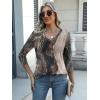 Zeagoo Womens Blouse Casual 3/4 Length Sleeve V Neck Basic T-Shirts Spring Summer Cute Tunic Tops Business Work Tees(Multicolor-cx278)