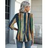 Zeagoo Womens Blouse Casual 3/4 Length Sleeve V Neck Basic T-Shirts Spring Summer Cute Tunic Tops Business Work Tees(Multicolor-cx289)