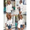 Zeagoo Womens Button Down Shirts Long Sleeve Cotton Gauze Tops Casual Collared Blouses Loose Fit(Aa-white)
