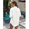 Zeagoo Womens Button Down Shirts Long Sleeve Cotton Gauze Tops Casual Collared Blouses Loose Fit(Aa-white)