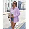 Zeagoo Womens Button Down Shirts Long Sleeve Cotton Gauze Tops Casual Collared Blouses Loose Fit(Lavender)
