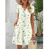 Zeagoo Women’s Casual A-Line Dresses with Pockets Summer Floral Tshirt Dress Short Sleeve Mini Dress Flowy Sundresses(Floral Printed-0012)