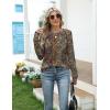 Zeagoo Women’s Casual Long Sleeve Shirts Crew Neck Round Hem Loose T-Shirts Tunic Tops with Thumb Holes(Boho)
