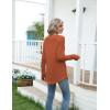 Zeagoo Women’s Casual Long Sleeve Shirts Crew Neck Round Hem Loose T-Shirts Tunic Tops with Thumb Holes(Caramel)