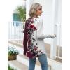Zeagoo Women’s Casual Long Sleeve Shirts Crew Neck Round Hem Loose T-Shirts Tunic Tops with Thumb Holes(Wine Rose)