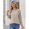 Zeagoo Womens Long Sleeve Tshirts Casual Tunic Tops Work Fashion Cute Sweaters Fall Outfits 2026 Dressy Blouse(01-apricot)
