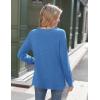 Zeagoo Womens Long Sleeve Tshirts Casual Tunic Tops Work Fashion Cute Sweaters Fall Outfits 2026 Dressy Blouse(01-blue)