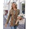 Zeagoo Womens Long Sleeve Tshirts Casual Tunic Tops Work Fashion Cute Sweaters Fall Outfits 2026 Dressy Blouse(01-vintage Floral)