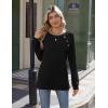 Zeagoo Womens Long Sleeve Tshirts Casual Tunic Tops Work Fashion Cute Sweaters Fall Outfits 2026 Dressy Blouse(Black)