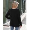 Zeagoo Womens Long Sleeve Tshirts Casual Tunic Tops Work Fashion Cute Sweaters Fall Outfits 2026 Dressy Blouse(Black)