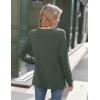 Zeagoo Womens Long Sleeve Tshirts Casual Tunic Tops Work Fashion Cute Sweaters Fall Outfits 2026 Dressy Blouse(Green)