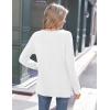 Zeagoo Womens Long Sleeve Tshirts Casual Tunic Tops Work Fashion Cute Sweaters Fall Outfits 2026 Dressy Blouse(White)