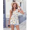 Zeagoo Women’s Summer Tank Tops 2026 Pleated Crew Neck Floral Solid Loose Fit Casual Sleeveless Flowy Boho Tunic Shirts(Floral Yellow)
