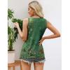Zeagoo Women’s Summer Tank Tops 2026 Pleated Crew Neck Floral Solid Loose Fit Casual Sleeveless Flowy Boho Tunic Shirts(Mz839)