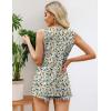 Zeagoo Women’s Summer Tank Tops 2026 Pleated Crew Neck Floral Solid Loose Fit Casual Sleeveless Flowy Boho Tunic Shirts(Small Floral)