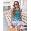 Zeagoo Women’s Summer Tank Tops 2026 Pleated Crew Neck Floral Solid Loose Fit Casual Sleeveless Flowy Boho Tunic Shirts(Xh363)