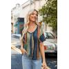 Zeagoo Womens Summer Tops Short Sleeve Casual Shirts Floral Tee Trendy 2026 Basics V Neck Plain Tshirt(Cx289)