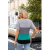 Zeagoo Womens Summer Tops Short Sleeve Casual Shirts Floral Tee Trendy 2026 Basics V Neck Plain Tshirt(Jh595)