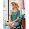 Zeagoo Womens Summer Tops Short Sleeve Casual Shirts Floral Tee Trendy 2026 Basics V Neck Plain Tshirt(Mz858)