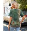 Zeagoo Womens Summer Tops Short Sleeve Casual Shirts Floral Tee Trendy 2026 Basics V Neck Plain Tshirt(Pa171)