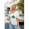 Zeagoo Womens Summer Tops Short Sleeve Casual Shirts Floral Tee Trendy 2026 Basics V Neck Plain Tshirt(Sp139)