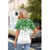Zeagoo Womens Summer Tops Short Sleeve Casual Shirts Floral Tee Trendy 2026 Basics V Neck Plain Tshirt(Sp77)