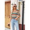 Zeagoo Womens Summer Tops Short Sleeve Casual Shirts Floral Tee Trendy 2026 Basics V Neck Plain Tshirt(Tz187)