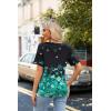 Zeagoo Womens Summer Tops Short Sleeve Casual Shirts Floral Tee Trendy 2026 Basics V Neck Plain Tshirt(Zw694)