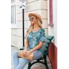 Zeagoo Womens Summer Tops Short Sleeve Casual Shirts Floral Tee Trendy 2026 Basics V Neck Plain Tshirt(Zw89)