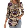 Zeagoo 3/4 Length Sleeve Womens Tops Crew Neck Loose Fit Shirts Pleated Cute Clothes Dressy Casual 2026 Summer Tunics(Mz857)
