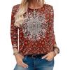 Red Ethnic Printed