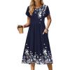 Navy Blue Floral