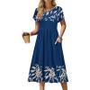 Navy Leaf Print