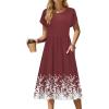 Wine Red Floral