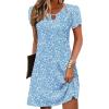 Blue White Floral