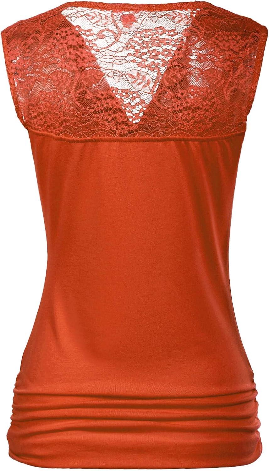 imageZeagoo Tank Top for Women Trendy Going Out Tops Sleeveless Shirts Ruched Business Casual Basic Tunic TopsOrange