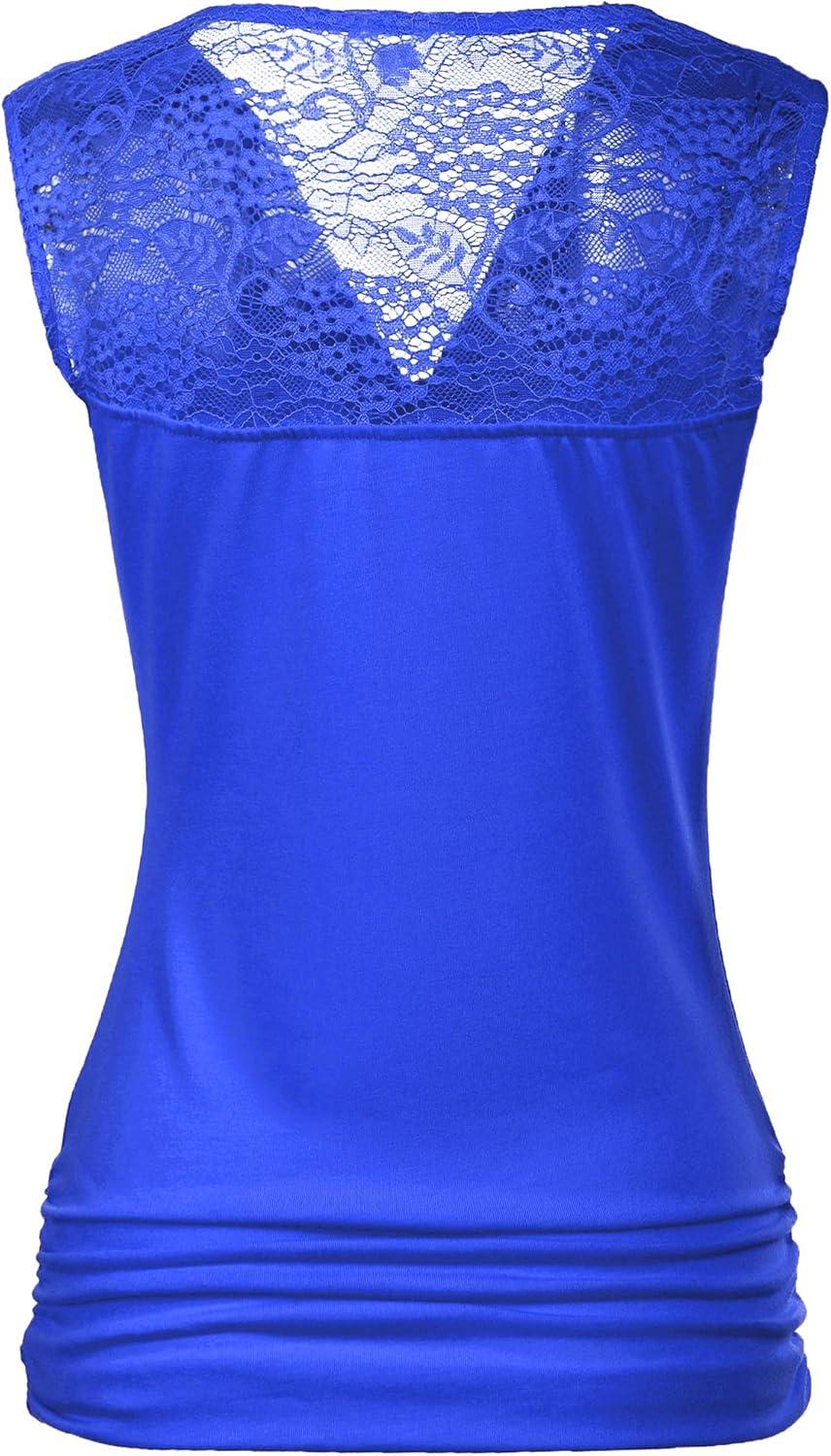 imageZeagoo Tank Top for Women Trendy Going Out Tops Sleeveless Shirts Ruched Business Casual Basic Tunic TopsRoyal Blue