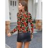 ZEAGOO Womens Mesh Long Sleeve Tops Mock Neck Going Out See Through Shirts Sexy Sheer Blouses Clubwear S-XXL(Dh107)