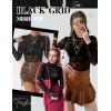 ZEAGOO Womens Mesh Long Sleeve Tops Mock Neck Going Out See Through Shirts Sexy Sheer Blouses Clubwear S-XXL(Jh255)