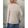 ZEAGOO Womens Sweaters Long Sleeve Tops Crew Neck Knit Pullover Sweaters Fall Fashion 2026 Dressy Casual Basic Clothes(A Apricot)