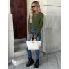 ZEAGOO Womens Sweaters Long Sleeve Tops Crew Neck Knit Pullover Sweaters Fall Fashion 2026 Dressy Casual Basic Clothes(A Army Green)