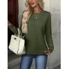 ZEAGOO Womens Sweaters Long Sleeve Tops Crew Neck Knit Pullover Sweaters Fall Fashion 2026 Dressy Casual Basic Clothes(A Army Green)