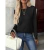 ZEAGOO Womens Sweaters Long Sleeve Tops Crew Neck Knit Pullover Sweaters Fall Fashion 2026 Dressy Casual Basic Clothes(A Black)