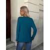 ZEAGOO Womens Sweaters Long Sleeve Tops Crew Neck Knit Pullover Sweaters Fall Fashion 2026 Dressy Casual Basic Clothes(A Blue)