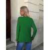 ZEAGOO Womens Sweaters Long Sleeve Tops Crew Neck Knit Pullover Sweaters Fall Fashion 2026 Dressy Casual Basic Clothes(A Emerald Green)