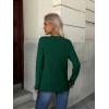 ZEAGOO Womens Sweaters Long Sleeve Tops Crew Neck Knit Pullover Sweaters Fall Fashion 2026 Dressy Casual Basic Clothes(A Green)