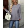 ZEAGOO Womens Sweaters Long Sleeve Tops Crew Neck Knit Pullover Sweaters Fall Fashion 2026 Dressy Casual Basic Clothes(A Grey)