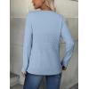 ZEAGOO Womens Sweaters Long Sleeve Tops Crew Neck Knit Pullover Sweaters Fall Fashion 2026 Dressy Casual Basic Clothes(A Light Blue)