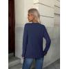 ZEAGOO Womens Sweaters Long Sleeve Tops Crew Neck Knit Pullover Sweaters Fall Fashion 2026 Dressy Casual Basic Clothes(A Navy Blue)